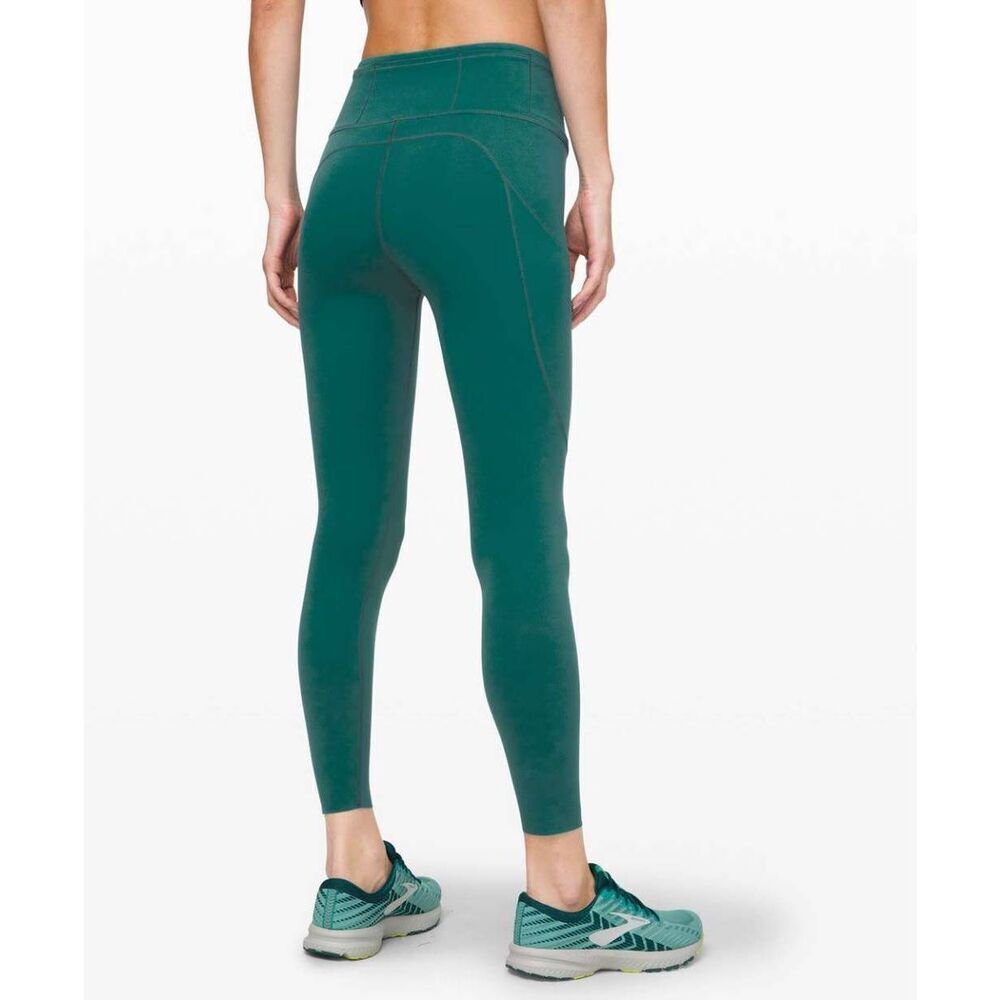 Lululemon Fast and Free Tight II Leggings 25" Laguna 10 Athletic Workout Gym